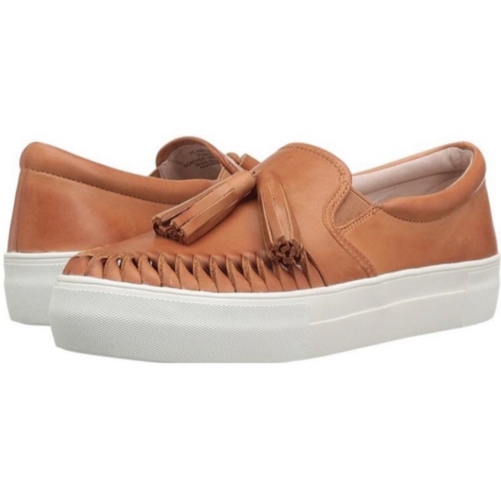 Vince Camuto Brown Kayleena Leather Sneakers